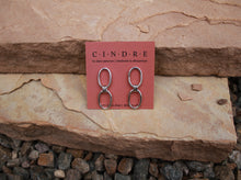 Load image into Gallery viewer, Sterling Double Link Studs