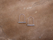 Load image into Gallery viewer, Sterling Bike Lock Hoops