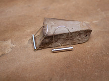 Load image into Gallery viewer, Sterling Bike Lock Hoops