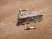 Load image into Gallery viewer, Sterling Bike Lock Hoops