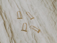 Load image into Gallery viewer, Gold Vermeil Elongated Baby Bike Locks
